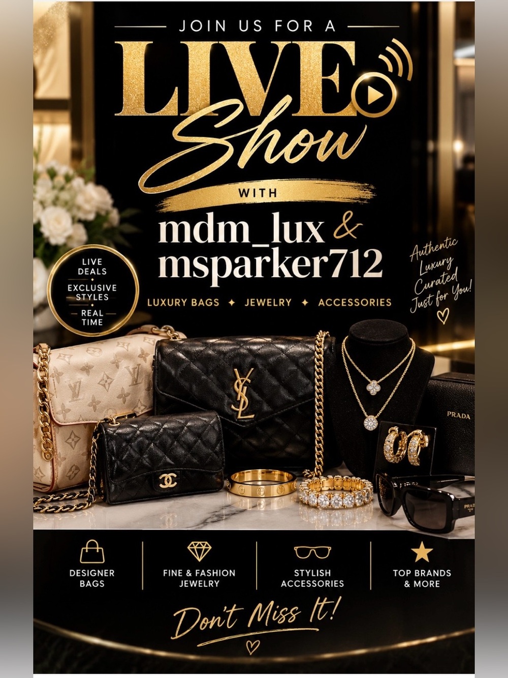 Coming Soon 9/24/26… Lux Live with @mdm_lux and @msparker712 - Picture 1 of 1